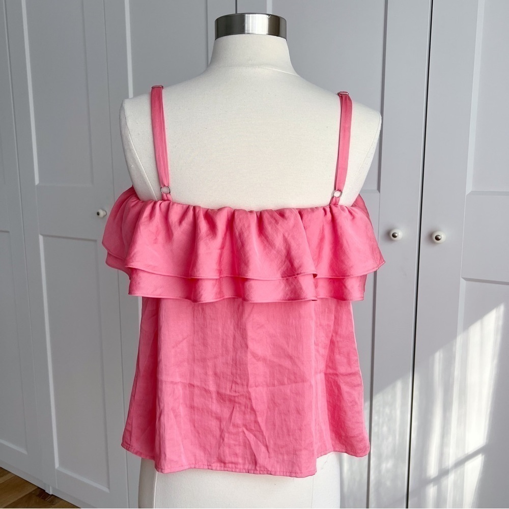 Talbots Silky Ruffle Top sz. Small - Picture 3 of 5